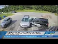 Catawba County deputy vehicle smashes into cars in parking lot