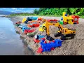 Lagu Menemukan mainan mobil balap, truk molen, kereta api, bus telolet, excavator, tank baja, Eps 190