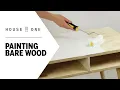 How to Paint Bare Wood House One