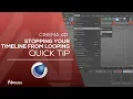 Cinema 4D - Stop your timeline from looping