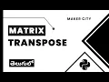 Matrix Transpose in Python - Telugu