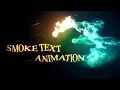 Smoke Text Animation in After Effects After Effects Tutorial - Easy Method