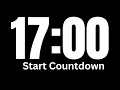 17 Minute Time Countdown Timer 17 Minutes Silent Timer