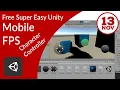 Free FPS Character Controller System for Unity Mobile Game with Virtual Joystick and Jump Button
