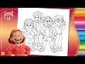 Coloring Abby Miriam Mei and Priya from Disney s Turning Red