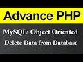 Delete Data from Database MySQLi Object Oriented in PHP Hindi