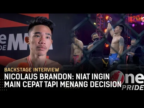 Nicolaus Brandon: Niat Ingin Main Cepat Tapi Menang Decision | Backstage Interview FN 39