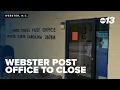 Webster post office to close