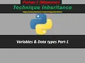 Python3 - Variables Data Types Part-1 Myanmar by Technique Inheritance