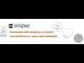 Create a Java program to calculate and display a circle s circumference area and diameter