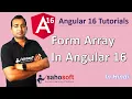 Form Array in Angular 16 Angular Forms Angular 16 Tutorial in Hindi