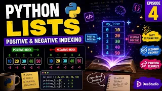 Python Lists Explained in Tamil Positive Negative Indexing Python Tutorial
