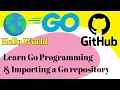 Hello World - Learn Go Programming Importing a Go repository with GitHub Importer