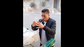 حفيظ الدراجي ورؤوف خليف لما يفطروا علي عربيه الفول 