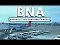Walking Nashville International Airport BNA Nashville Tennessee 4K