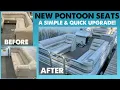 NEW SEATS for a Pontoon Boat - A Quick Upgrade