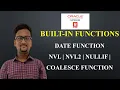 Date Function Other Functions Built-in Functions in Oracle
