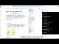 MySQL String Functions