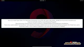 OpenJDK 21 installation on RHEL 9 How to install Java 21 on Linux with JAVA - HOME