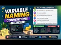 Variable Naming Conventions in Python Python Tutorials for Beginners