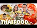 THAI FOOD TOUR in NYC 24 Hours Eating Thai Food in New York Thai Ramen Thai Hot Pot Thai Seafood