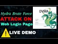 Hydra Brute Force Attack on Web Login Page Ethical Hacking Demo With Kali Linux