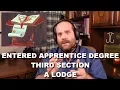 Entered Apprentice Degree - Third Lecture