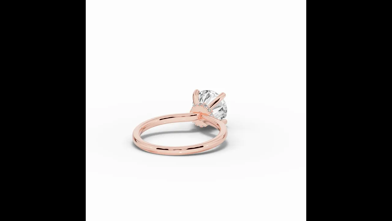 Round Tiara Glow Solitaire