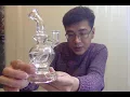 Glass water pipe Handmade skull head shape