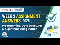 NPTEL Programming Data Structures Algorithms Using Python Week 2 Assignment Answers 2026 SWAYAM