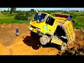 Download Lagu Incredible landfill Mix! Dump 25ton\u00265ton Drive Back Uploading Landslide Overturned, Rescue Bulldoze…