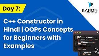 Day 7 C Constructor in Hindi OOPs Concepts for Beginners with Examples