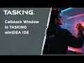 Callstack Window in TASKING winIDEA IDE