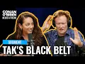 Sona s Husband Tak Just Earned His Karate Black Belt Conan O Brien Needs A Friend