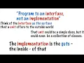 3 Design Principle Rely on Interfaces not Implementations