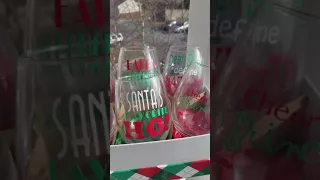 Christmas Wine Glass Set