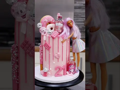 Barbie cake 🩷 use code FROSTLOVE10 for a discount at frostform.com #barbie #cake #shortsfeed