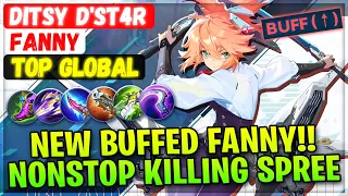 Download New Buffed Fanny !! Nonstop Killing Spree [ Top Global Fanny ] Ditsy D'st4r - Mobile Legends Build MP3