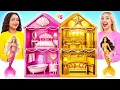 We Build Amazing Doll House Gold vs Pink Mermaid by Multi DO Girls