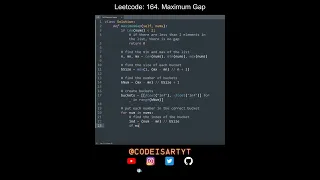 Leetcode 164 Maximum Gap in Python Python Leetcode Python Coding Tutorial Python Coding ASMR