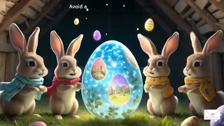 Happy Easter Wishes Adorable AI Animated Bunny