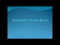 Indexing in Oracle B-Tree Bitmap Indexing