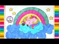 Sleeping Unicorn Coloring Page