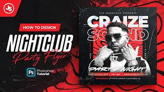 dj party flyer design photoshop tutorial 