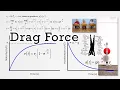Deriving Motion Equations with Drag Force