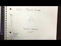 1-23-19 Pascal Triangle Binomial Expansion Notes