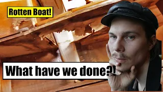 Never buy a boat before seeing it in person.  We learn the hard way the boat is rotted out!  EP. 2