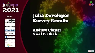 Julia Developer Survey Results 2021 