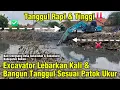 Mantap Rapi \u0026 Tinggi‼️ Excavator Lebarkan Kali \u0026 Bangun Tanggul Sesuai Patok Ukur #dedimulyadi #kdm