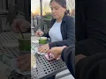 Pregnant girlfriend protects cookie at all costs